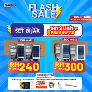 100W-(SET BIJAK) 2 UNIT+6 FREEGIFT